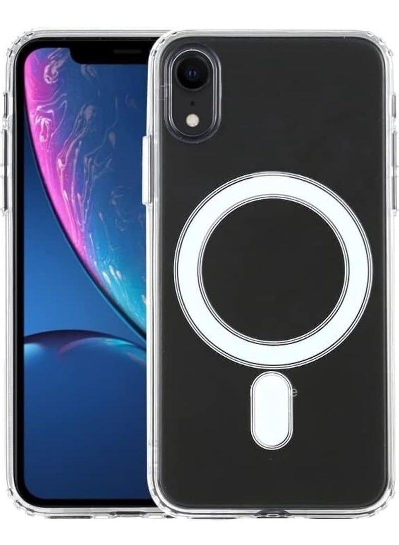 (iPhone XR) Magnetic Clear Case for iPhone XR, Compatible with MagSafe, Ultra Thin Soft TPU Silicone Shockproof Phone Case Cover, Scratch Resistant, Non-Slip - Image 1
