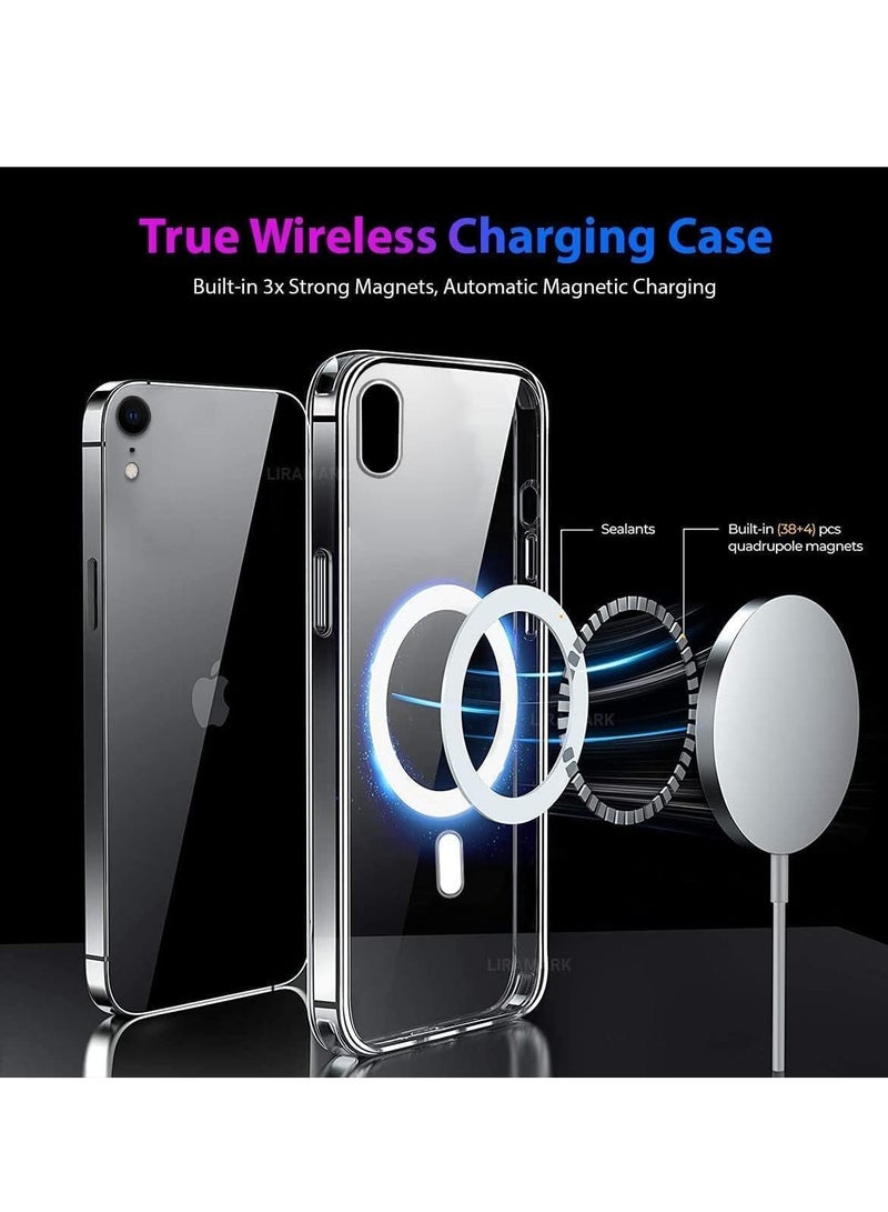 (iPhone XR) Magnetic Clear Case for iPhone XR, Compatible with MagSafe, Ultra Thin Soft TPU Silicone Shockproof Phone Case Cover, Scratch Resistant, Non-Slip - Image 2