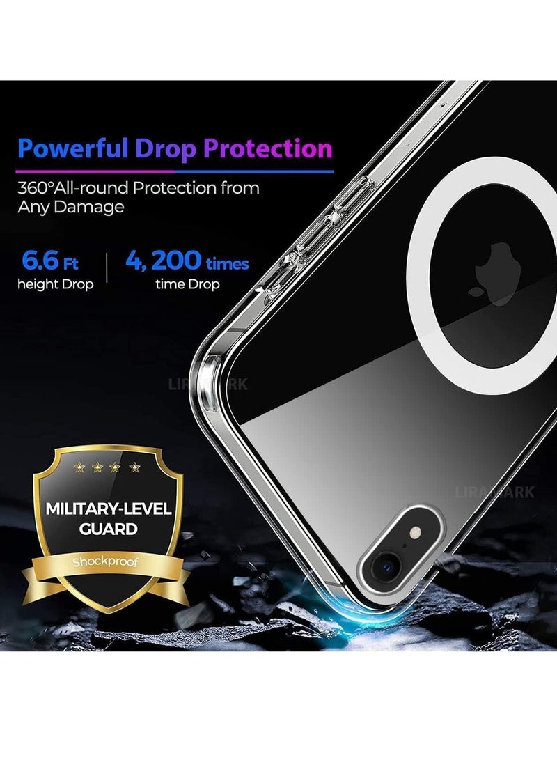 (iPhone XR) Magnetic Clear Case for iPhone XR, Compatible with MagSafe, Ultra Thin Soft TPU Silicone Shockproof Phone Case Cover, Scratch Resistant, Non-Slip - Image 3