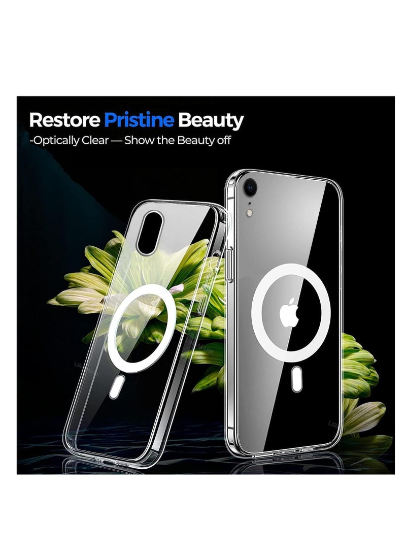 (iPhone XR) Magnetic Clear Case for iPhone XR, Compatible with MagSafe, Ultra Thin Soft TPU Silicone Shockproof Phone Case Cover, Scratch Resistant, Non-Slip - Image 4
