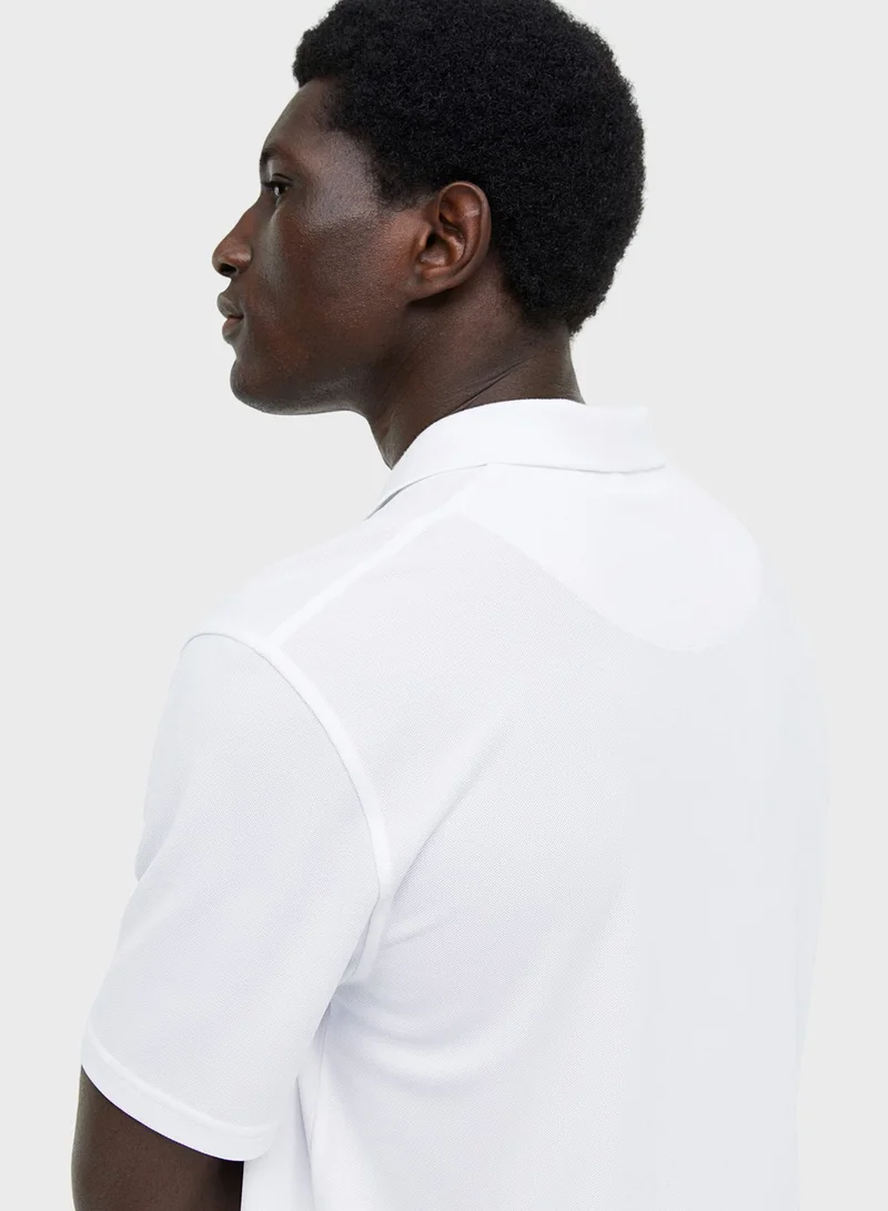H&M Regular Fit Piqué Sports Top