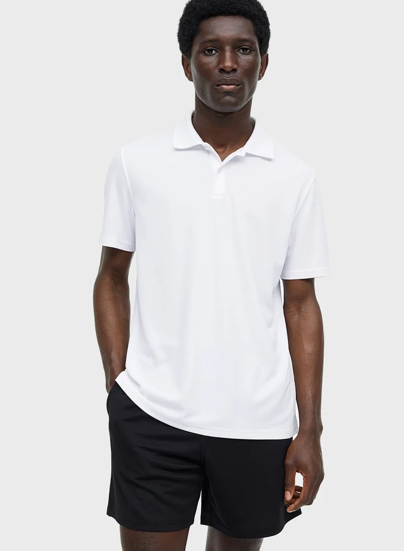 H&M Regular Fit Piqué Sports Top