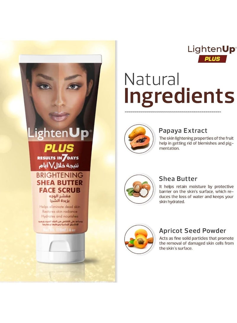 LIGHTENUP Brightening Face Scrub 118ml – Exfoliating Facial Scrub for Dull Skin, Removes Dead Skin Cells, Helps Improve Skin Radiance & Smooth Texture - Image 3