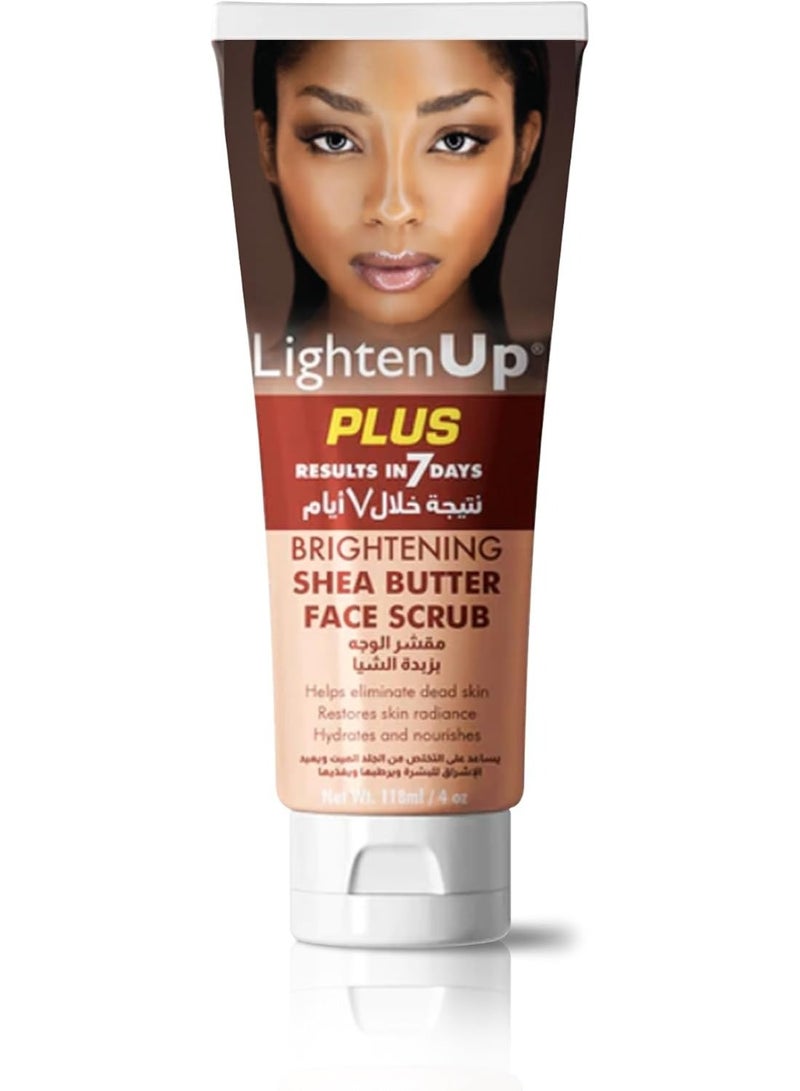 LIGHTENUP Brightening Face Scrub 118ml – Exfoliating Facial Scrub for Dull Skin, Removes Dead Skin Cells, Helps Improve Skin Radiance & Smooth Texture - Image 1
