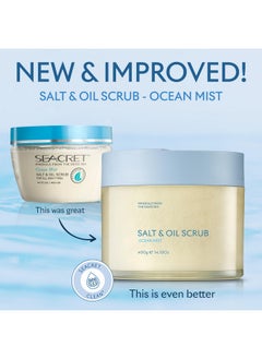 Seacret SEACRET Body Scrub - Salt & Oil Body Exfoliator with Dead Sea Minerals and Essential Oils, Ocean Mist Scent 14.1 FL.OZ.  - Image 2