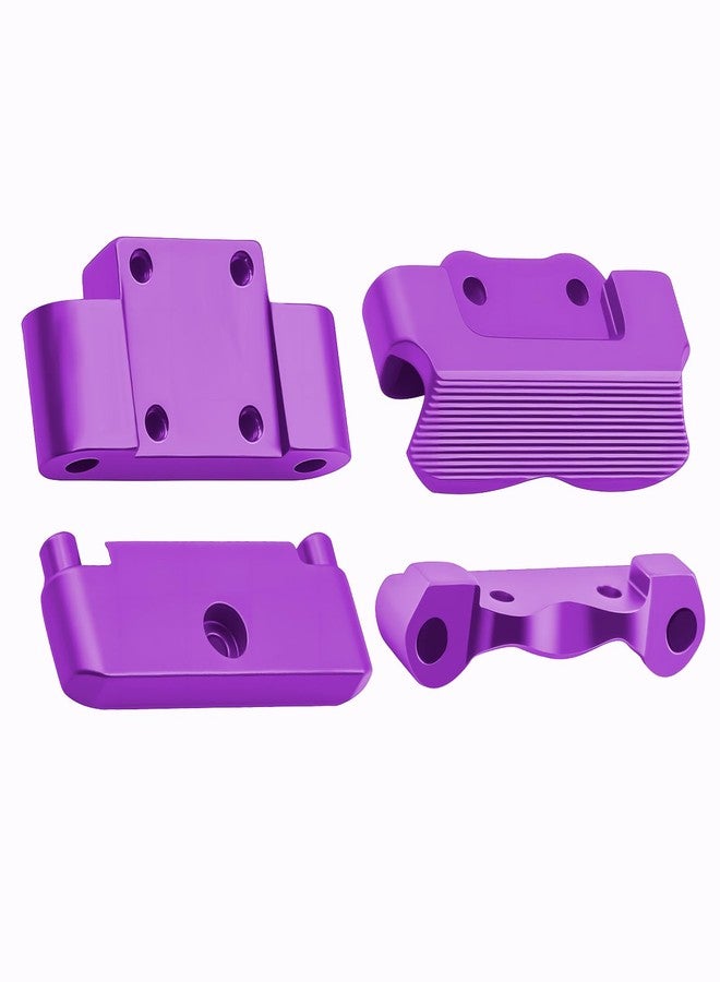 FSDKEDUF Aluminum Front Bulkhead & Rear Pin Mounts Set for Losi Micro-B & Micro-T – Durable CNC Upgrade Parts RC Car Accessories for Performance & Replacement (Purple) - Image 4