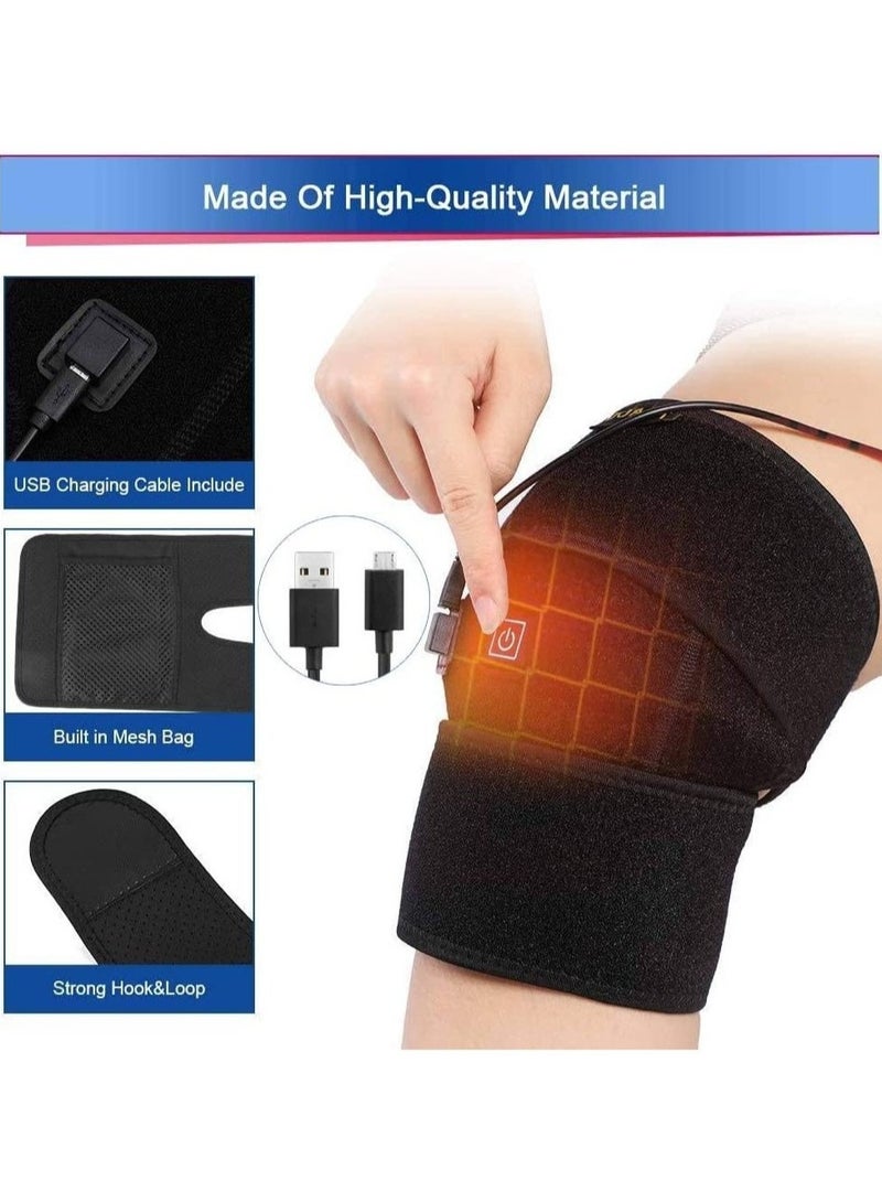 التدفئة الكهربائية العلاج جهاز تدليك الركب الكتف العلاج الطبيعي الساق التهاب المفاصل الكوع آلام المفاصل الإغاثة وسادة الركبة الدافئة هدفين تدليك - Image 2