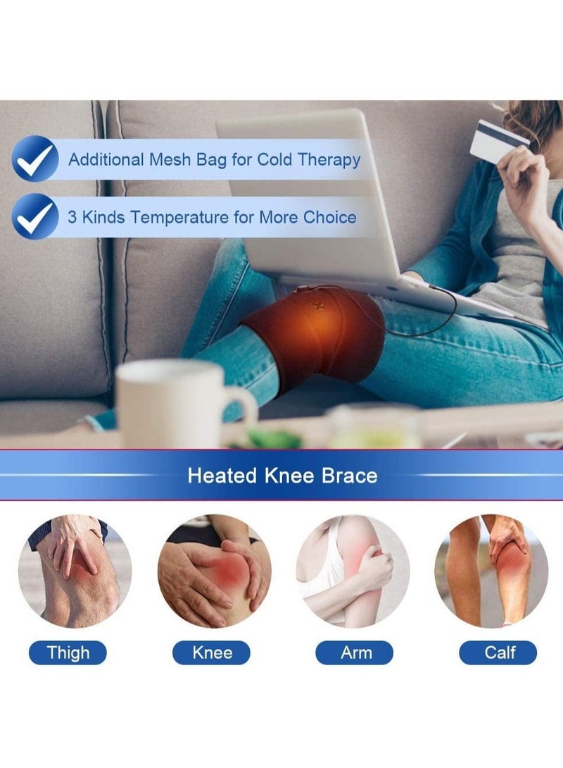 التدفئة الكهربائية العلاج جهاز تدليك الركب الكتف العلاج الطبيعي الساق التهاب المفاصل الكوع آلام المفاصل الإغاثة وسادة الركبة الدافئة هدفين تدليك - Image 3