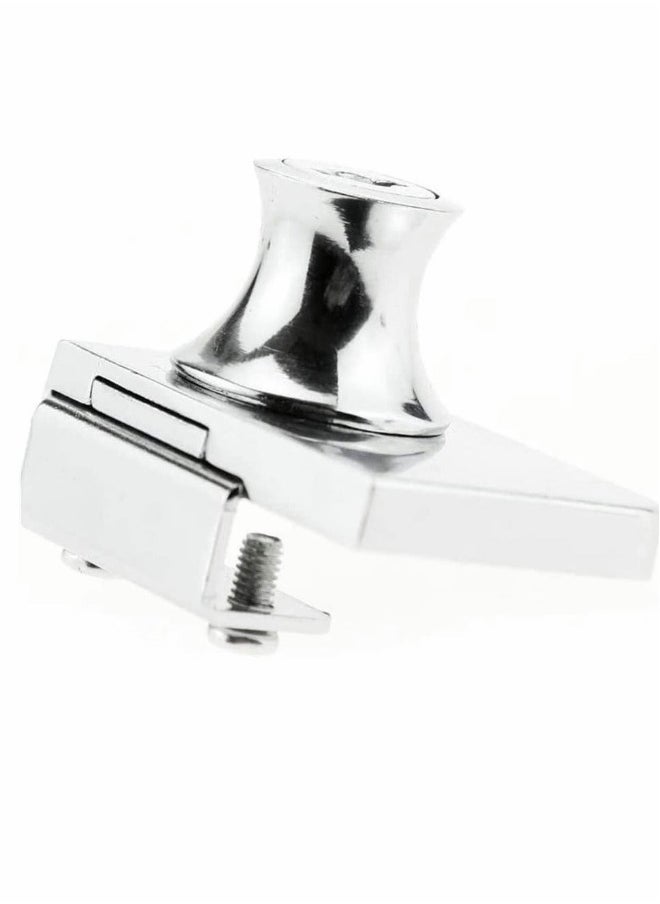 Generic Locks, Glass Door Display Double Open Glass Cabinet Display Cabinet Safety Lock, Suitable for 0.2-0.31""Glass Door, Separate Key Without Drilling, Zinc Alloy  - Image 4