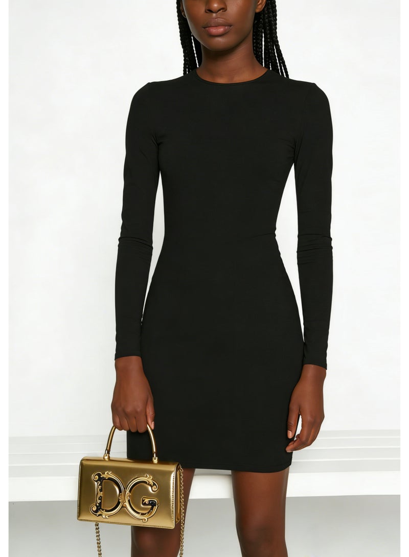 D&G Dolce&Gabbana Gold Handheld Mini Leather Bag, Women's Crossbody Bag, Women's Handbag, Women's Shoulder Bag, Women's Travel Bag, Women's Hobo Bag, Banquet Luxury Grand Logo Gold Leather Bag - Image 3