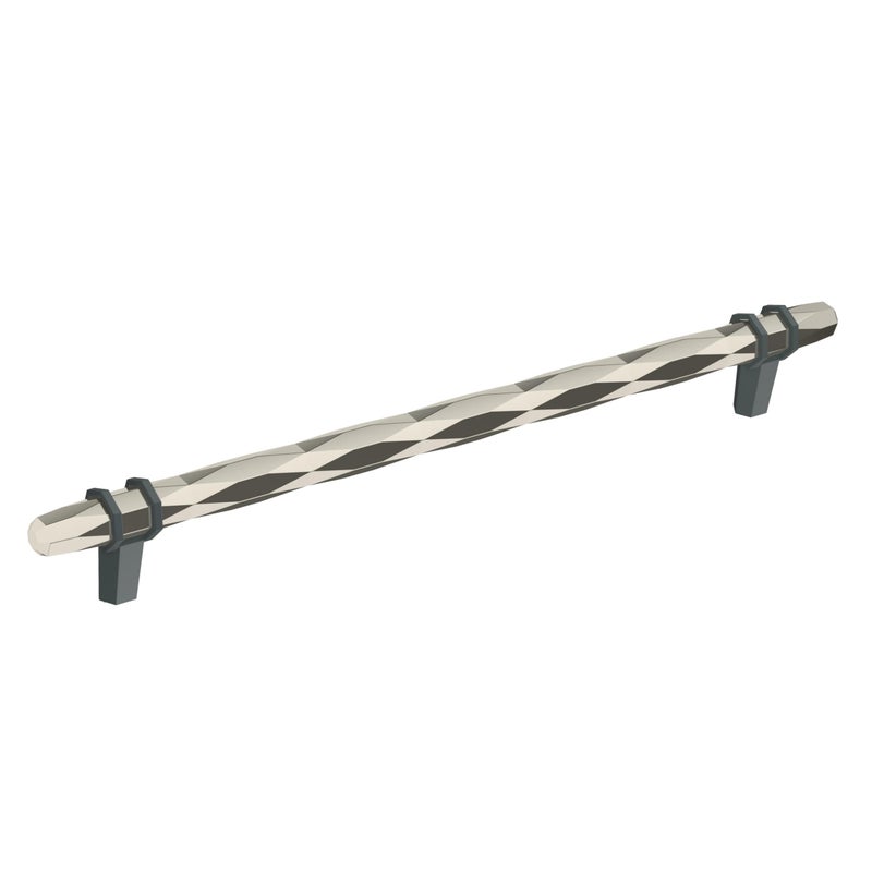 Amerock Cabinet Pull Polished NickelBlack Bronze 10116 inch 256 mm CentertoCenter London 1 Pack Drawer Pull Drawer Handle Cabinet Hardware