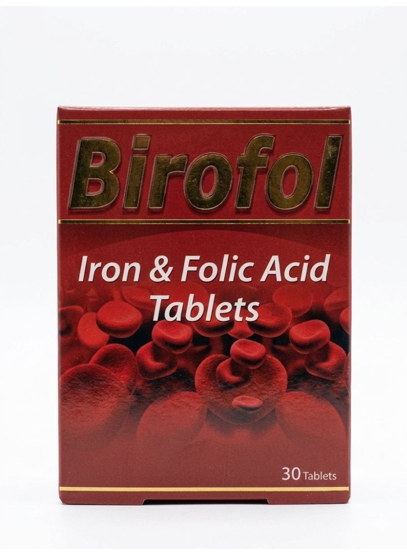 30 Tablets, Iron & Folic Acid Tablets
