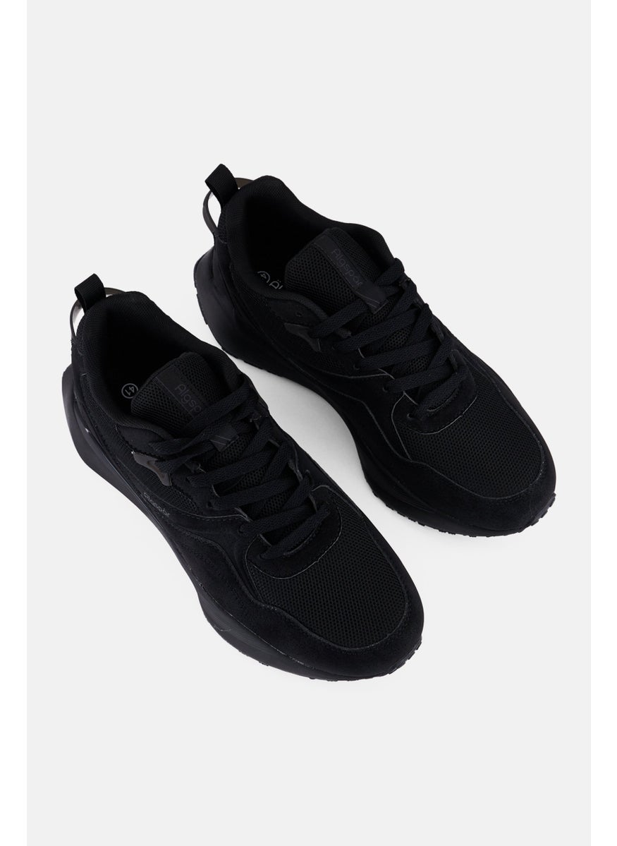 Algspar Men Lace Up Casual Shoes, Black  - Image 4