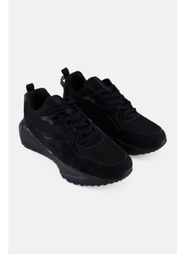 Algspar Men Lace Up Casual Shoes, Black  - Image 1