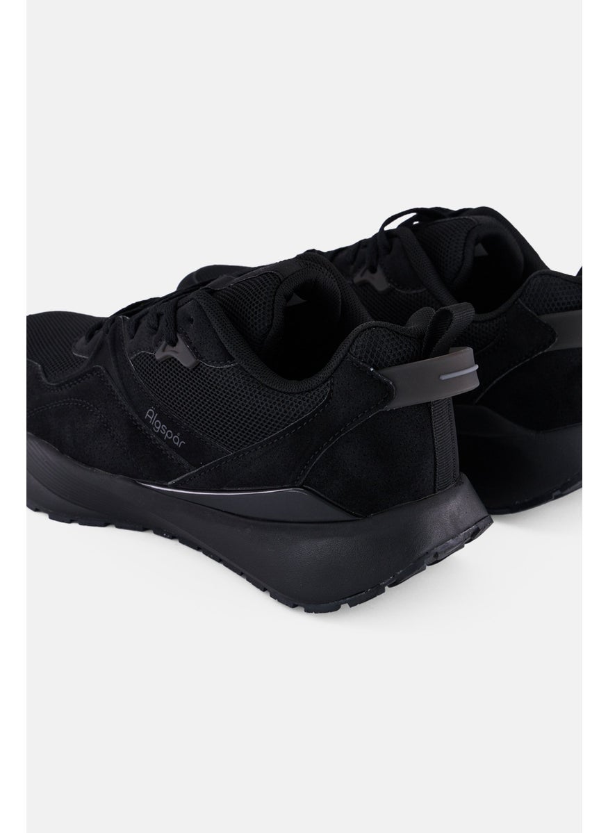 Algspar Men Lace Up Casual Shoes, Black  - Image 2