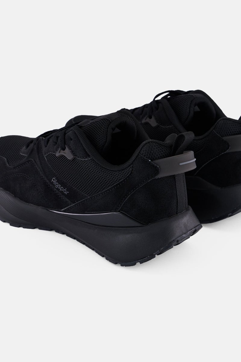 Algspar Men Lace Up Casual Shoes, Black - Image 2
