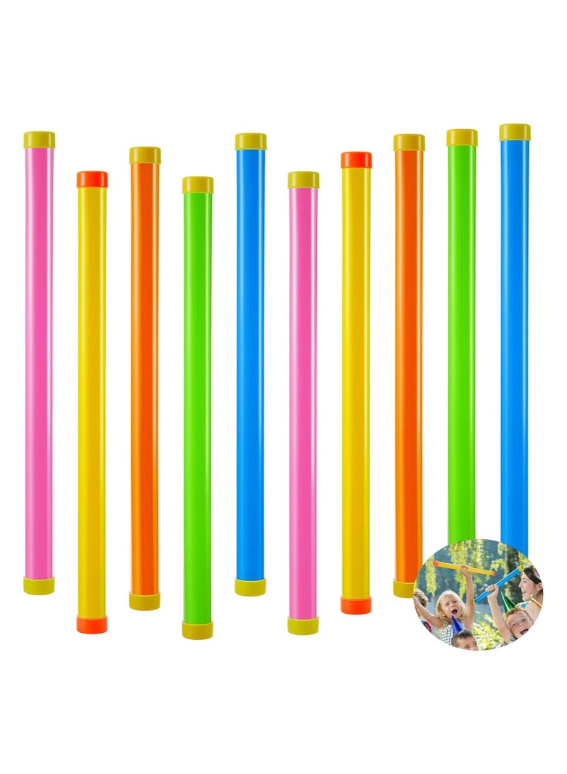 سيوسي 10 قطع من عصا صانعي الضوضاء الأنبوبية المضحكة من البلاستيك للحفلات، صانعة الضوضاء، ألعاب أنابيب الصوت للبالغين في مناسبات الهالوين وأعياد الميلاد، لون عشوائي - Image 1