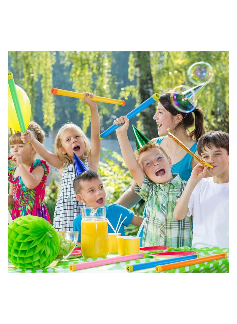 سيوسي 10 قطع من عصا صانعي الضوضاء الأنبوبية المضحكة من البلاستيك للحفلات، صانعة الضوضاء، ألعاب أنابيب الصوت للبالغين في مناسبات الهالوين وأعياد الميلاد، لون عشوائي - Image 2