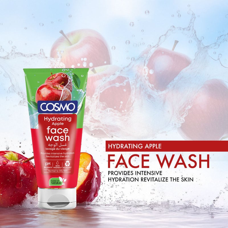 COSMO Hydrating Apple Face Wash for clean, fresh, and glowing skin, 150ml All Skin Types - Image 2