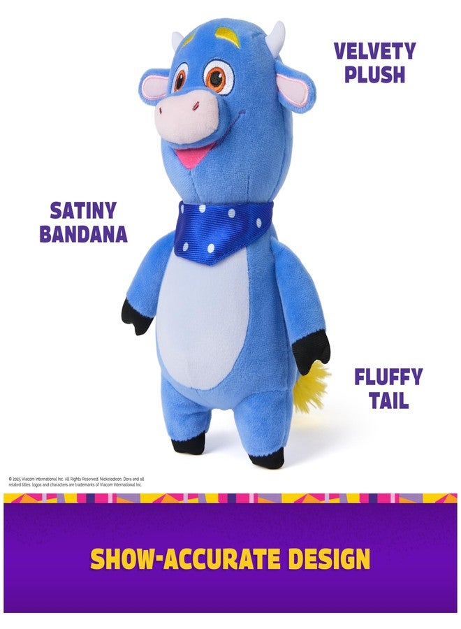 Dora Official Benny Plush Cow, Educational Toys, Plush Toys, Cow Stuffed Animal for Ages 3 and Up, 8" - Image 3