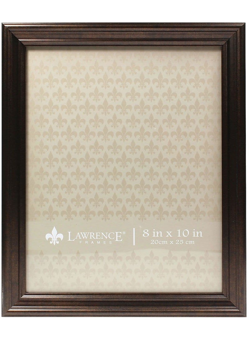 Lawrence Frames Lawrence Frames 535580 Bronze 8x10 Classic Detailed Oil Rubbed Picture Frame 
