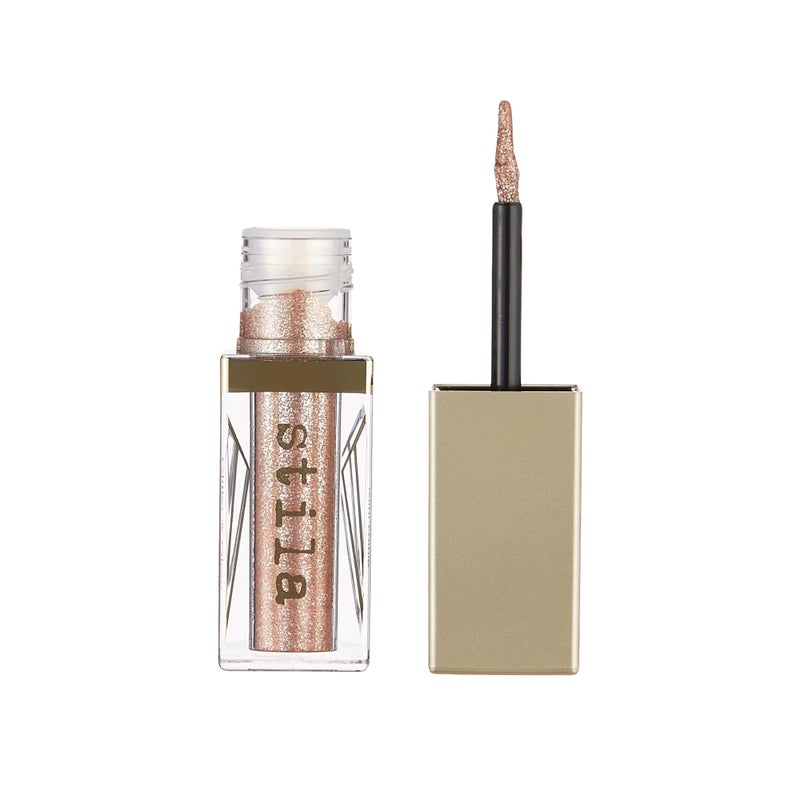 Stila Magnificent Metals Glitter And Glow Liquid Eye Shadow Long Lasting Sparkle QuickDrying Eye Makeup Lightweight Water Base Kitten Karma  Mini Tip