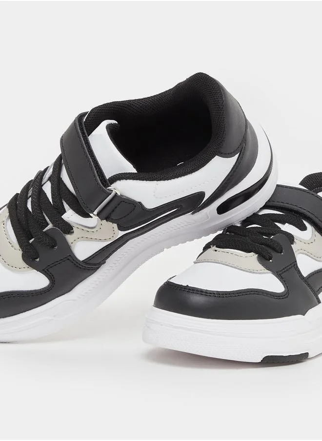 Styli Color Block Round Toe Sneakers