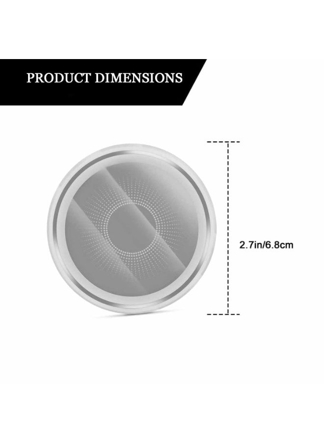 OSHIMA 2PCS LED Cup Holder Lights, Color Changing Car Coasters with USB Rechargeable Battery, Luminescent Cool Car Accessories, Cars Interior Accessories for Teens, Lights Interior for Men & Women - Image 4