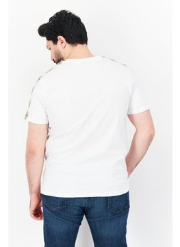 Pan Am Men Crew Neck Short Sleeves Brand Logo T-Shirt, White  - Image 3