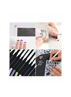 O Ozone 80 Pages Scrapbook Photo Album DIY Handmade Album Scrapbook Set with Metallic Markers, Craft Paper Stickers Artboards - Pink  - Image 3