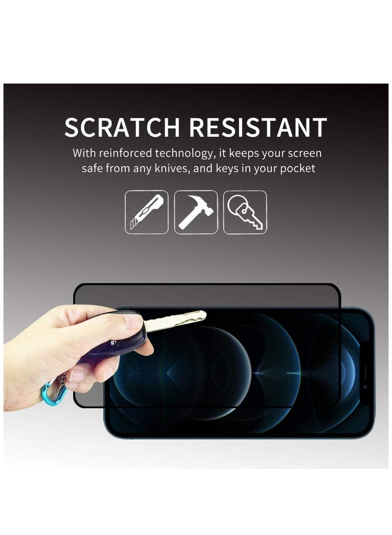 ELTRAZONE (2 Pack) for iPhone 13 Pro Max Privacy Tempered Glass Screen Protector Anti-Scratch with Back Camera glass Alignment Frame Bubble Free Scratch Resistant - Image 4