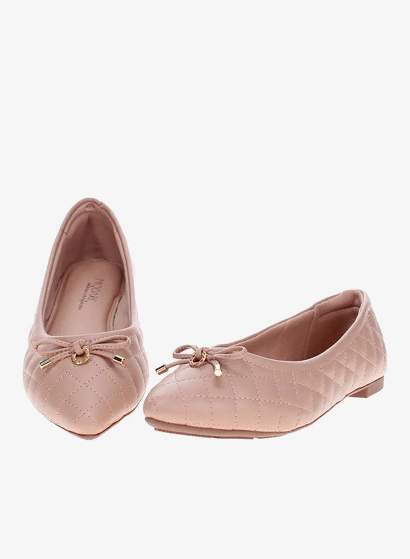 Modare Beige Stylish Ballerina Shoes for Women and Girls – Lightweight Flat Slip-On Flats | Casual Comfort Shoes | Soft Insole Dressy Footwear | Ideal for Office, School, Travel & Daily Wear for Women | Best Price UAE