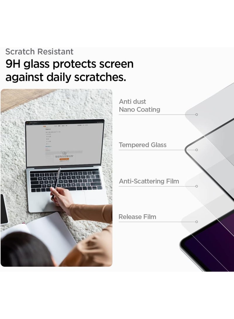 Spigen MacBook Pro 16 inch Screen Protector GLAStR Slim [Premium Tempered Glass] (M5 Pro / M5 Max / M4/M3/M2/M1 series) 2026-2021 - Image 3