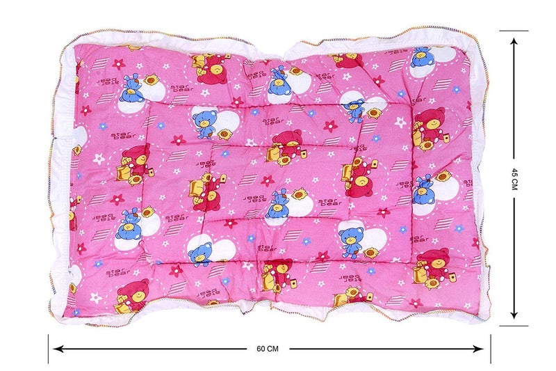 NEW ERA NewEra New Born Babies Bed Sheets Cotton Swaddle Wrap, Newborn Baby Lacy Muslin Godari, Cradle Bed, Baby Bed for 0 to 6 Months All (Multicolor) (Pack of 3)  - Image 2