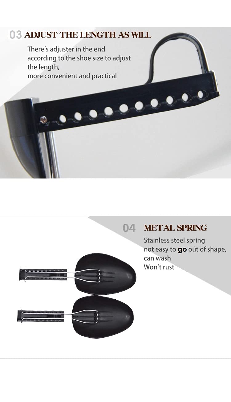 AEGON Shoe Tree | Shoe Shaper | Shoe Stretcher | Expander | Holder | Adjustable Size | Shoe Trees for Men & Women - Image 3