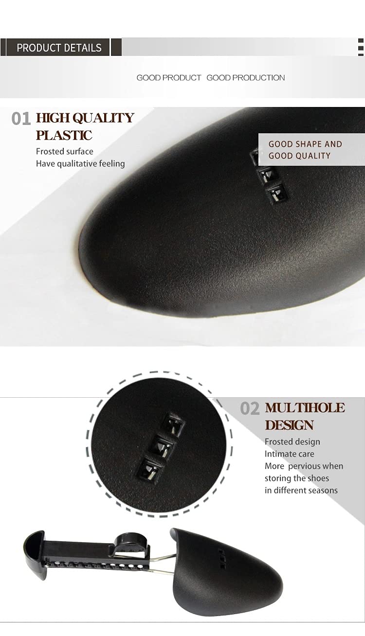 AEGON Shoe Tree | Shoe Shaper | Shoe Stretcher | Expander | Holder | Adjustable Size | Shoe Trees for Men & Women - Image 2