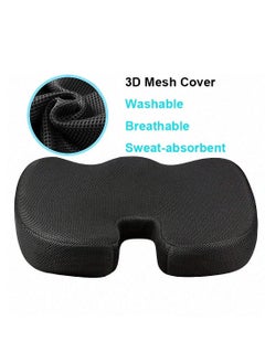 XiuWoo Seat Cushion and Lumbar Support Pillow For Car Office Computer Chair  - Image 4