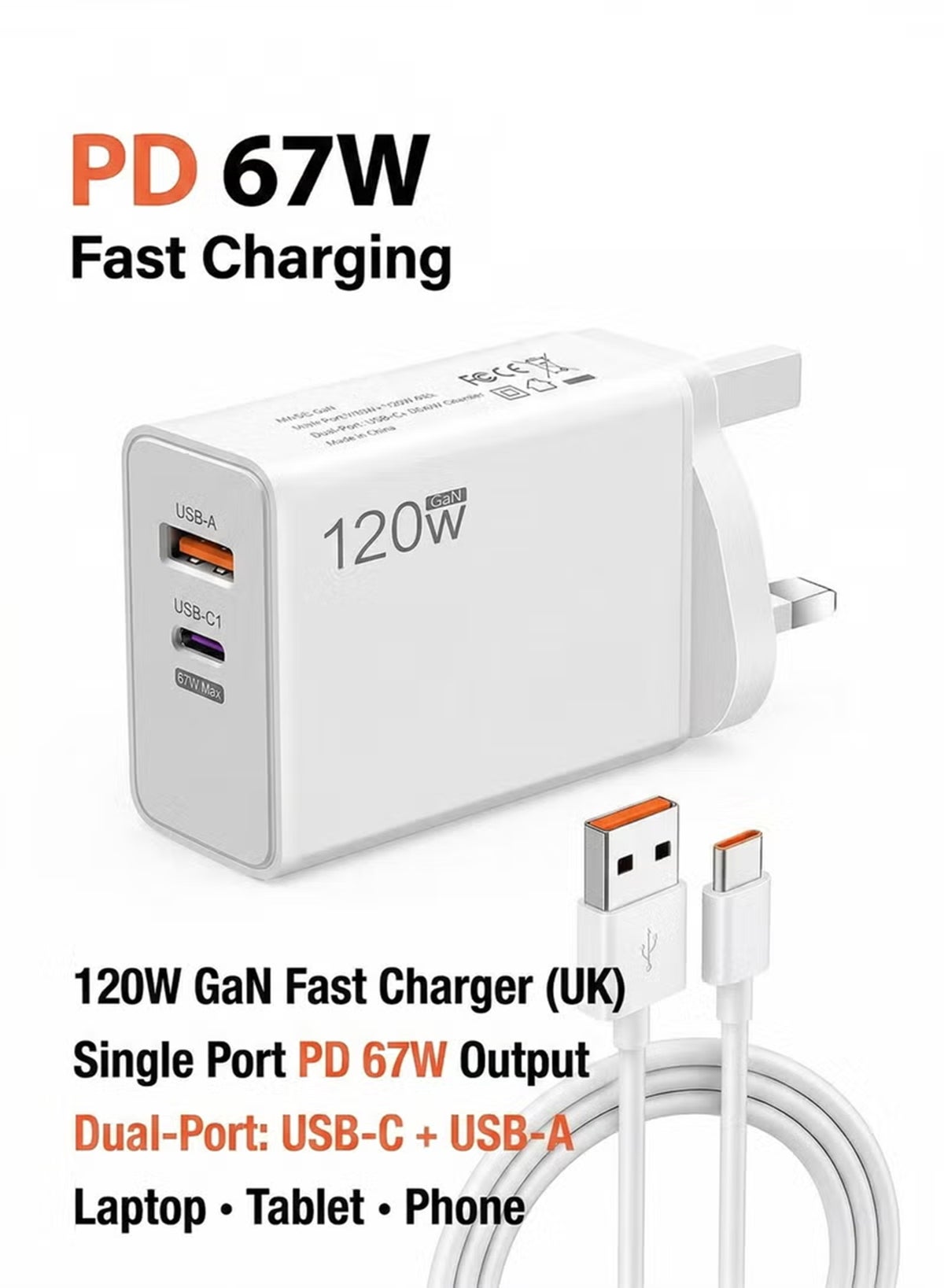 steelcore Steelcore Gan Fast Charger white 120w Z78CACE9FC5AD3D142D2AZ