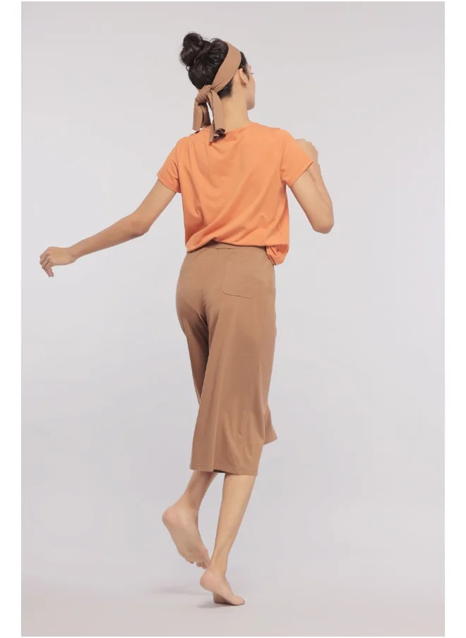 نسيسيرا Home Brown Supima Culotte Set