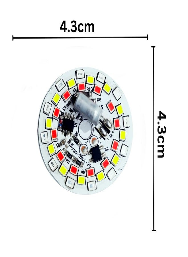 سونيك مصباح سونيك 7 في 1 LED، مصنوع من مواد خام، مزود بـ 7 ألوان LED ولوحة دوائر مطبوعة DOB، عبوة من 5 مصابيح، متعدد الألوان - Image 4