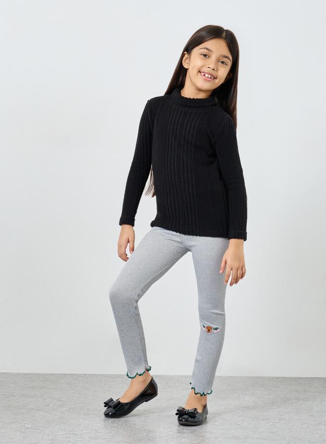 ستايلي ليقنز بتفاصيل مُطرزة - Image 2