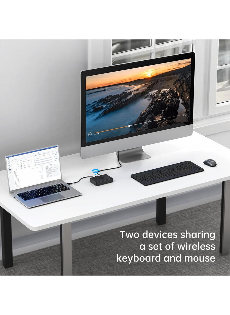 Generic - USB Switch 3.0, 1 in 2 Out/2 in 1 Out Bi-Directional USB Selector Switcher 5Gbps, Bi-Directional USB Switch Selector, 2 Computers Share 1 USB, USB Sharing, for PCs Mouse Keyboard Printer Scanner - Image 1
