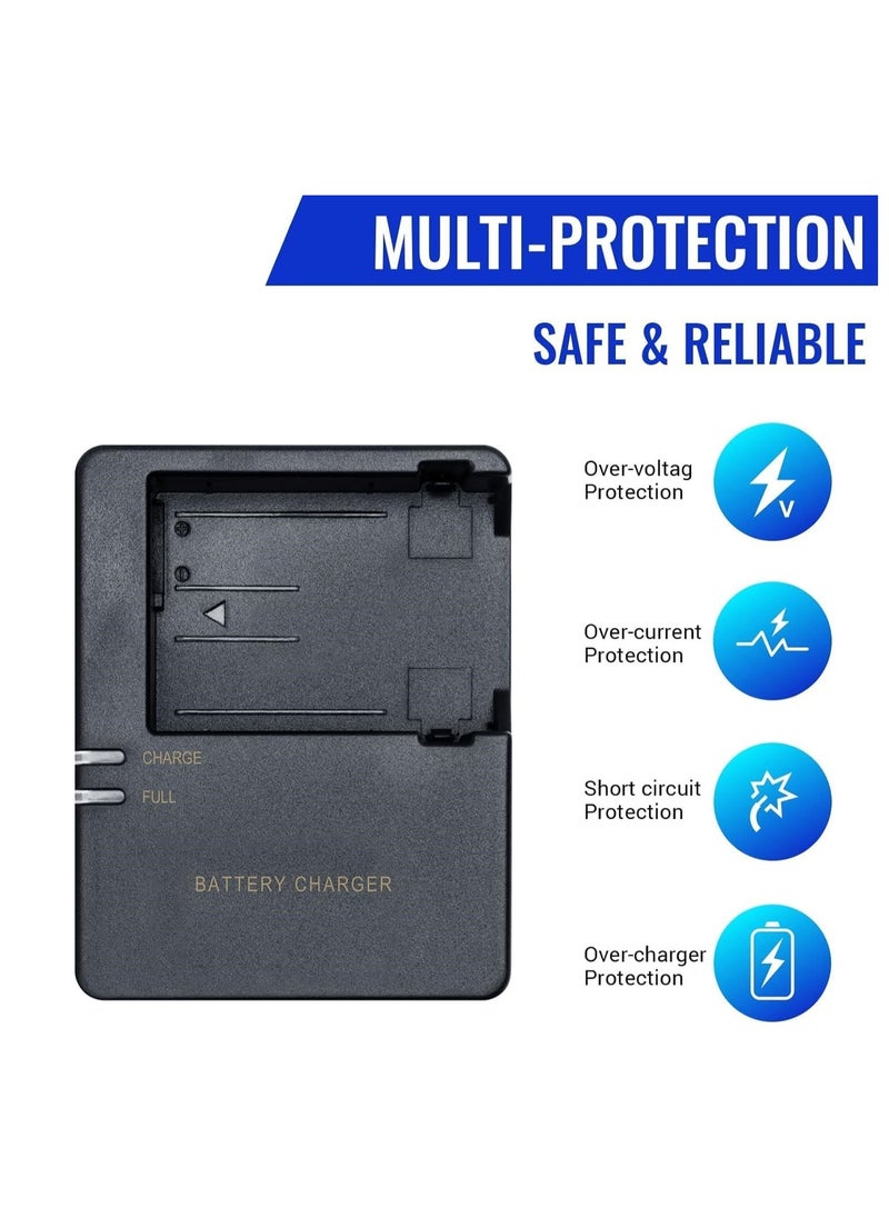 GUDOO - LC-E8 Quick Battery Charger Compatible with LC-E8 LP-E8 Battery for Canon EOS Rebel T2i T3i T4i T5i 550D 600D 650D 700D X4 X5 X6 X6i X7i, Not for Rebel T2, T3, T4, T5 - Image 1