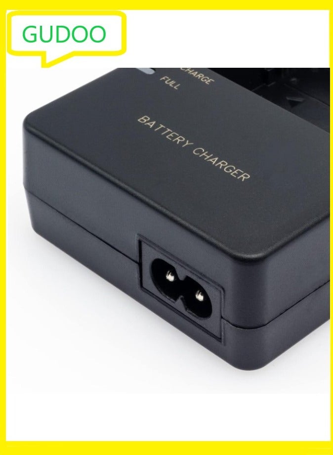 GUDOO شاحن بطارية سريع LC-E8 متوافق مع بطارية LC-E8 LP-E8 لـ T2i T3i T4i T5i 550D 600D 650D 700D X4 X5 X6 X6i X7i، وليس للمتمردين T2، T3، T4، T5 - Image 2