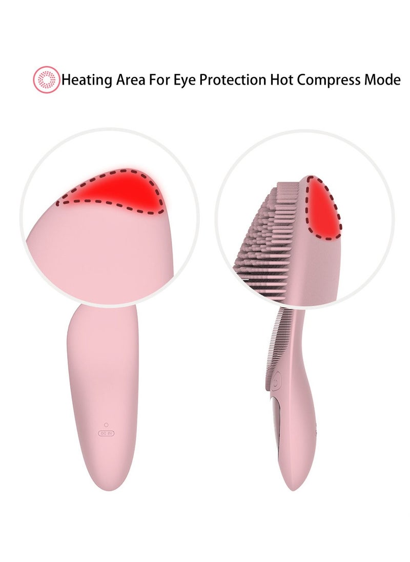 Generic - Facial Cleansing Brush Mini Facial Cleanser and Massager Electric Silicone Face Scrubber for Deep Cleaning Vibrating and Massage Mini Sonic Skin Exfoliator Tool - Image 1