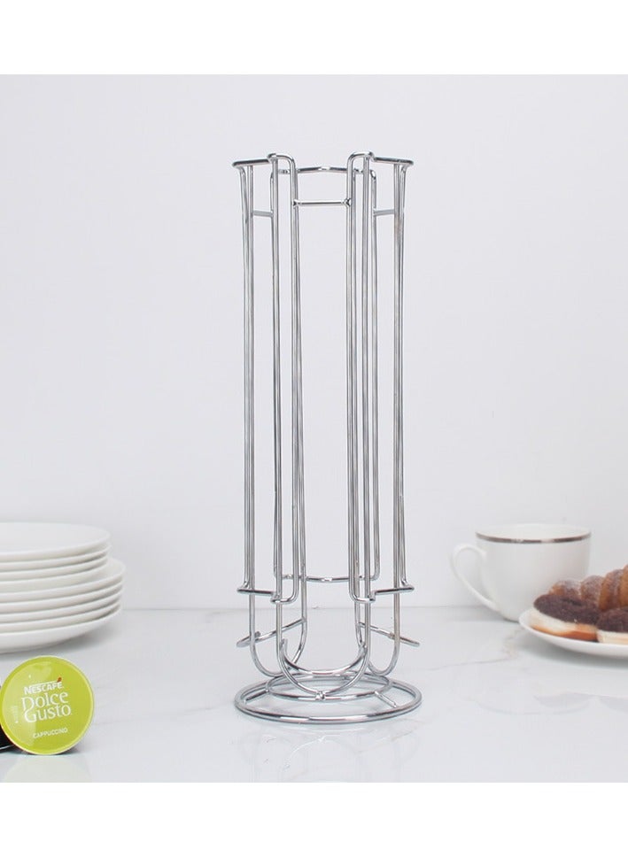 Coffee Capsule Metal Storage Rack Silver 34*12*12cm  - Image 2
