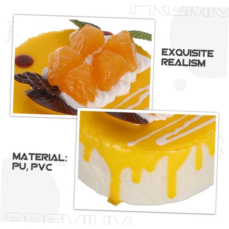 Realistic Artificial Cake Prop Decoration Faux Dessert For Display Photography Cake Shop Decor Birthday Party Celebration Lightweight - Image 4