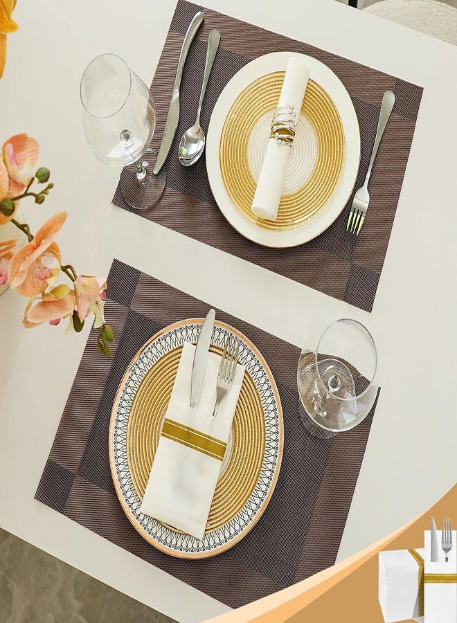 Disposable Cloth Like Napkins, 25 Count Built-in Flatware Pocket, Prefolded for Silverware, White Linen Feel for Wedding Party & Events,16 x 16 inches - Image 4