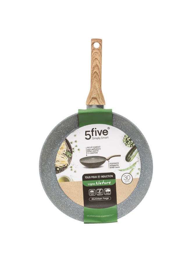 Five Simply Smart Nature Forged Aluminium Cooking Pan Grey and Brown 30 cm 111004A - Image 3
