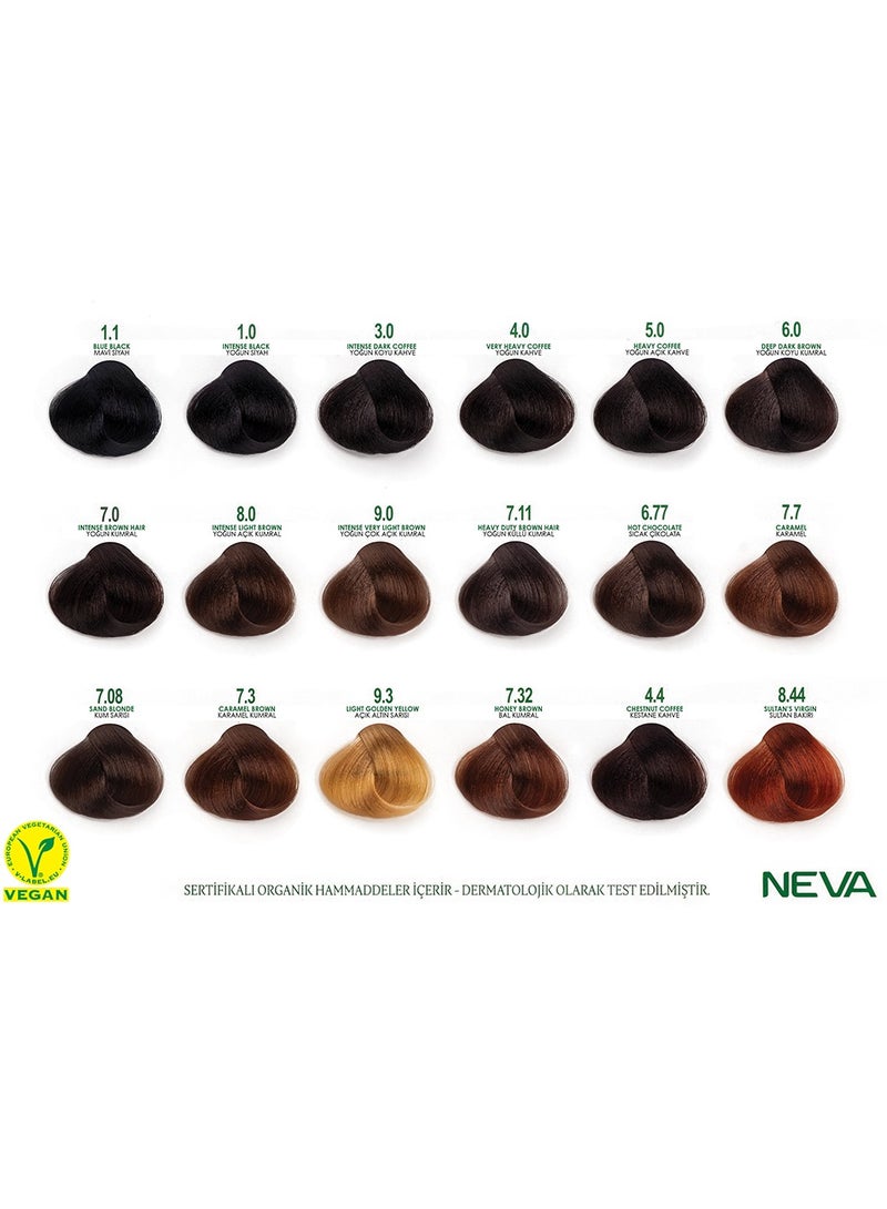 NEVA Naturalis Permanent Hair Color, Vegan,100% Gray Coverage, Organic, No Harmful Chemicals, Ammonia Free, Long-Lasting - INTENSE DARK BROWN - 3.0 - Image 4